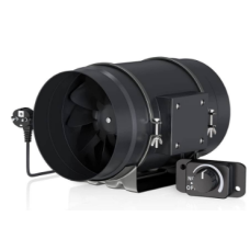 Канальний вентилятор із контролером швидкості Quiet Inline Duct Fan 1410 m³ 200мм