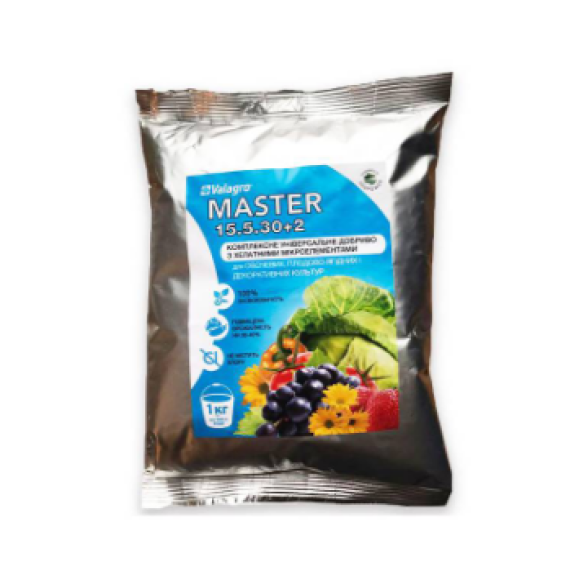 Мінеральне добриво Valagro Master 15.5.30+2 фасування Growpro (1kg)