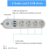 WiFi сетевой фильтр на 4 розетки SA-P402A