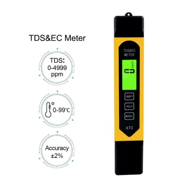 Комбинированный солемер и кондуктометр TDS / EC TDS-meter 801