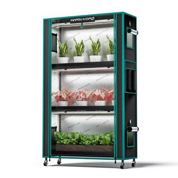 Mars Hydro 4-Tier Plant Stand M с LED-подсветкой 150W и тентом 1680D