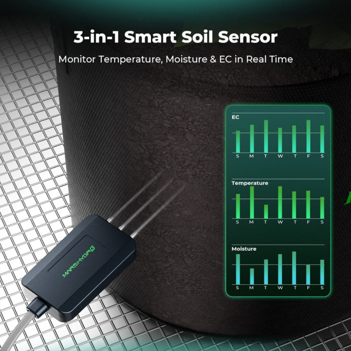 Mars Hydro Smart Sensor Kit — датчики CO₂, PPFD и почвы для iControl ...